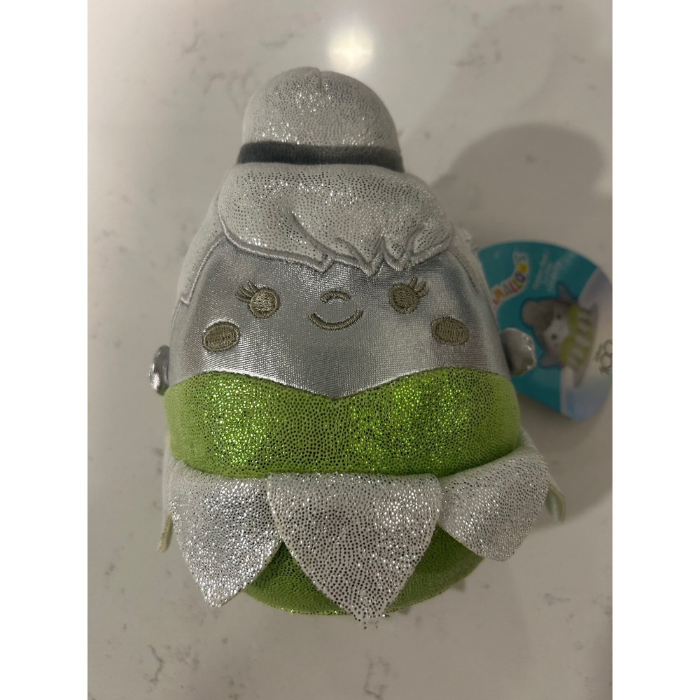 Squishmallows Tinker‎ Bell Plush Toy Disney 100 Glitter Green Silver